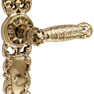 Ручка на планці UNO BAROCCO GRANDE 750 з фіксатором WC латунь (Україна)