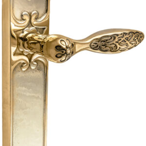 Ручка на планці UNO BAROCCO CRISTALLO 840 латунь полірована (Україна)