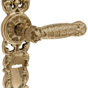 Ручка UNO BAROCCO GRANDE 750 SAFE KEY під сувальдний ключ латунь матова (Україна)