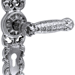 Ручка на планці UNO BAROCCO GRANDE 750 PZ під циліндр хром (Україна)