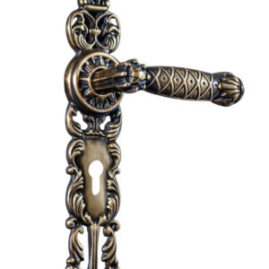 Дверна ручка PZ під циліндр UNO BAROCCO GRANDE 750 бронза (Україна)