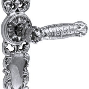 Ручка для дверей на планці UNO BAROCCO GRANDE 750 хром (Україна)