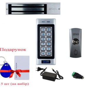 Комплект контролю доступу з магнітним замком для важких дверей SEVEN LOCK KA-7801 (Україна)