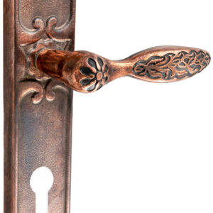 Ручка на планці PZ під циліндр UNO BAROCCO CRISTALLO 840 мідний (Україна)