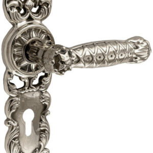 Ручка на планці UNO BAROCCO GRANDE 750 PZ під циліндр нікель (Україна)