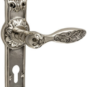 Ручка на планці UNO BAROCCO BELLE 840 PZ під циліндр нікель (Україна)