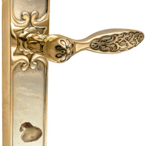 Ручка з фіксатором WC UNO BAROCCO CRISTALLO 840 латунь полірована (Україна)