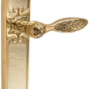 Ручка на планці UNO BAROCCO CRISTALLO 840 латунь матова (Україна)