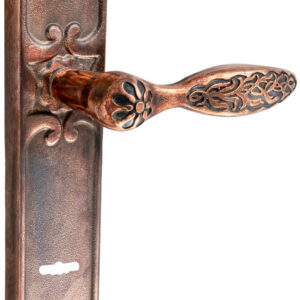 Ручка під сувальдний ключ UNO BAROCCO CRISTALLO 840 SAFE KEY мідний (Україна)