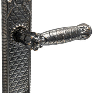 Ручка на планці для дверей UNO BAROCCO STELLA 750 бронза/чорна патина (Україна)