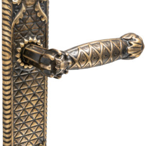 Ручка на планці для дверей UNO BAROCCO STELLA 750 бронза (Україна)