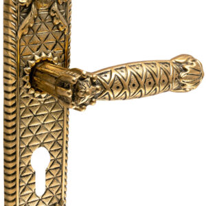 Дверна ручка UNO BAROCCO STELLA 750 PZ під циліндр латунь (Україна)