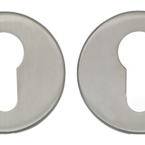 Дверна накладка під циліндр CISA 06093.00 нержавіюча сталь (Італія)