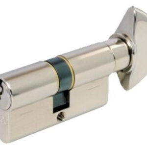 Циліндр AGB 600 ключ/тумблер (Італія) 60 мм 30х30Т, Нікель