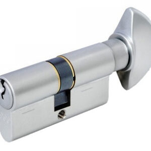 Циліндр AGB 600 ключ/тумблер (Італія) 75 мм 45х30Т, Хром матовий