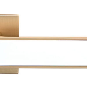 Дверна ручка GAVROCHE NIKEL Ni Z25 золото матове/білий (Китай)