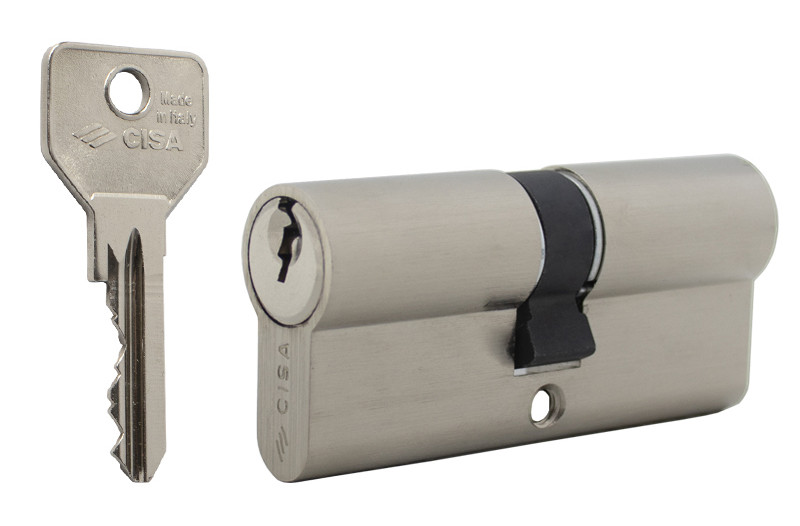 Циліндр CISA C2000 ключ/ключ нікель матовий (Італія) 110 мм 40/70