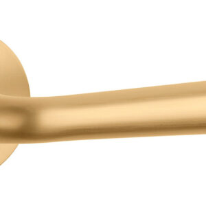 Ручка дверна на розетці Aprile AT Irga R 7S матова латунь (Польща)