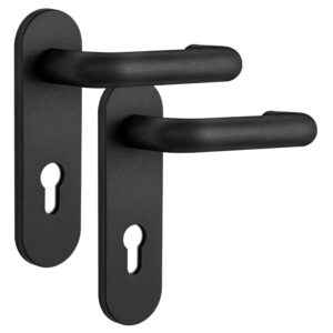 Набір дверної фурнітури SANTOS 1919-Round 72 мм mov-mov чорний (Португалія)