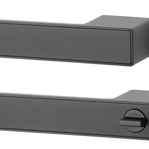 Ліва ручка для дверей Aprile ASG Hedera RTH L під вставку з WC-фіксатором чорний (Польща)