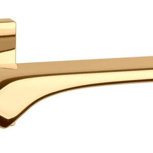 Ручка на квадратній розетці Aprile AS BERGENIA Q 7S латунь PVD (Польща)