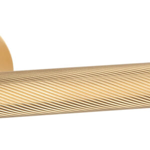 Ручка на круглій розетці Aprile AS KERRIA R 7S латунь матова (Польща)