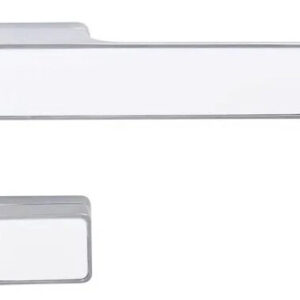 Накладка дверна WC M&T M&T Luxor хром/біле скло (Чехія)