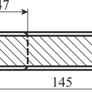 Ручка для дверей M&T Maximal 000221 матовий нікель шліфований (під вставку) (Чехія)