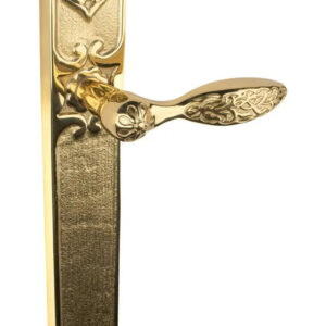 Дверна ручка UNO BAROCCO CRISTALLO 840 BIG латунь (Україна)