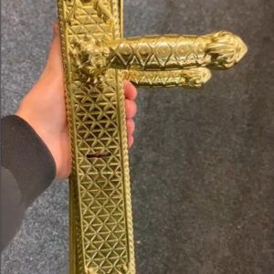 Ручка під 2 ключі UNO BAROCCO STELLA 750 Two Key Lock латунь (Україна)