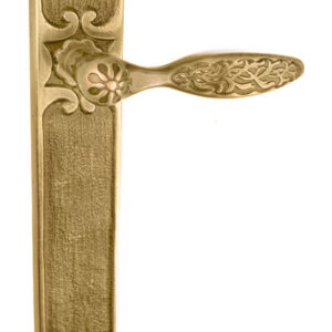 Ручка на планці UNO BAROCCO CRISTALLO 840 BIG золото французька (Україна)