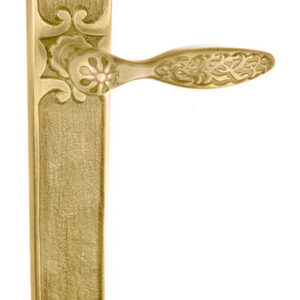 Ручка на планці UNO BAROCCO CRISTALLO 840 BIG латунь матова (Україна)