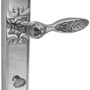 Ручка UNO BAROCCO CRISTALLO 840 з фіксатором WC срібло (Україна)