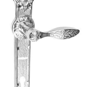 Ручка на планці UNO BAROCCO BELLE 840 Two Key Lock під 2 ключі хром (Україна)