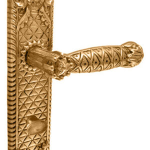 Ручка на планці з WC фіксатором UNO BAROCCO STELLA 750 золото 24K (Україна)