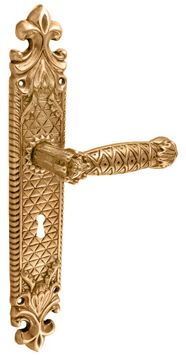 Ручка на планці UNO BAROCCO STELLA 750 BB під ключ золото 24K (Україна)