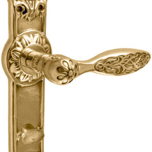 Ручка на планці UNO BAROCCO BELLE 840 з фіксатором WC золото 24K (Україна)