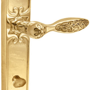 Ручка UNO BAROCCO CRISTALLO 840 з фіксатором WC золото 24K (Україна)