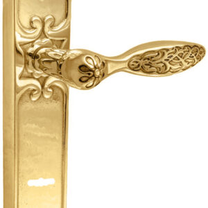 Ручка під сувальдний ключ UNO BAROCCO CRISTALLO 840 SAFE KEY золото 24K (Україна)