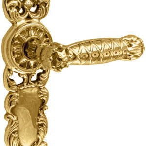 Дверна ручка на планці UNO BAROCCO GRANDE 750 золото 24K (Україна)