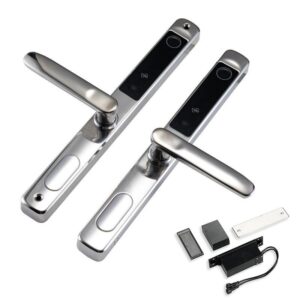 Електронний біометричний замок TTLOCK DOUBLE SLIM FP сріблястий (Китай)