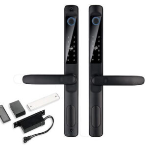 Електронний біометричний замок TTLOCK DOUBLE SLIM FP чорний (Китай)