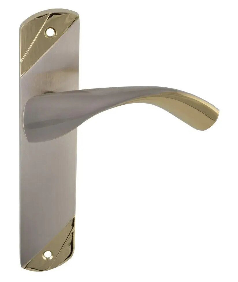 Ручка на планці Siba Siena 0K мат.нікель/темне золото (Туреччина)