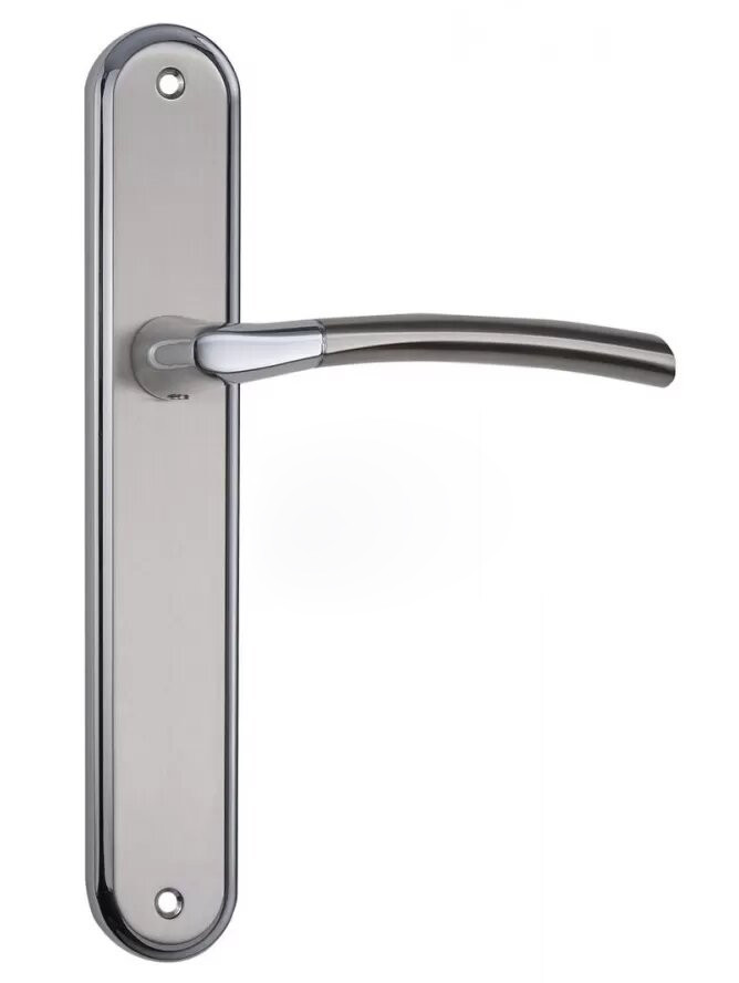 Ручка на планці Siba Lucca 0B матовий нікель/хром (Туреччина)