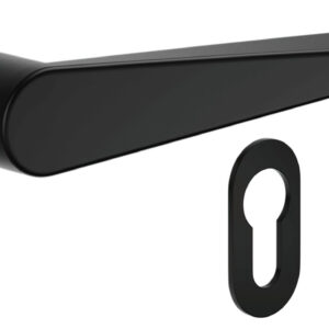 Чорна ручка з накладкою під циліндр DND by Martinelli IKI IK80 (Італія)