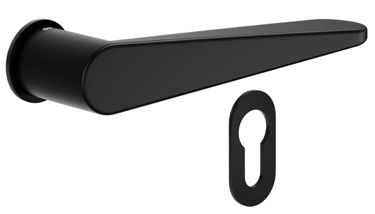 Чорна ручка з накладкою під циліндр DND by Martinelli IKI IK80 (Італія)