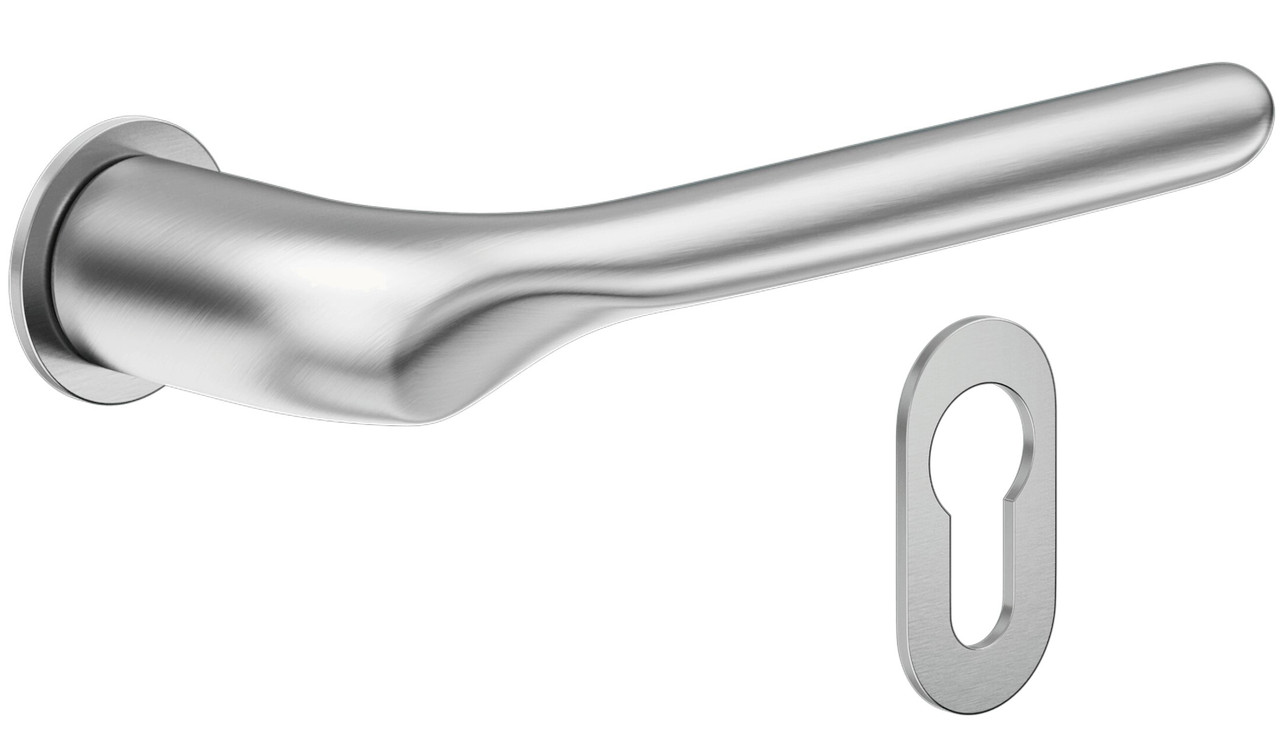 Ручка з накладкою для циліндра DND by Martinelli CHOP CP80 хром матовий (Італія)