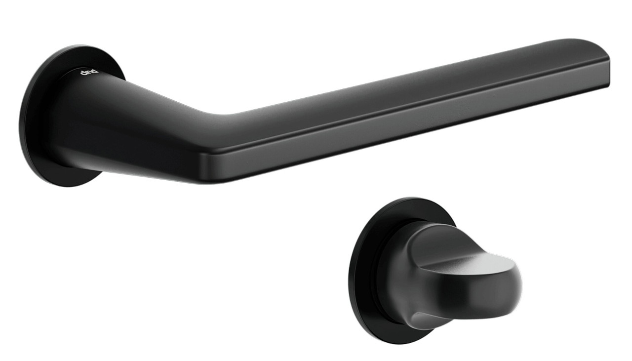 Ручка з WC-фіксатором DND by Martinelli LUCE P LP80 чорний (Італія)