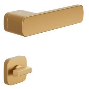 Дверна ручка з WC-фіксатором DND by Martinelli PLURIS матове золото (Італія)