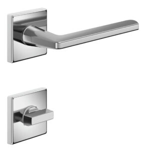 Ручка дверна DND by Martinelli LUCE P 02 з фіксатором WC хром (Італія)